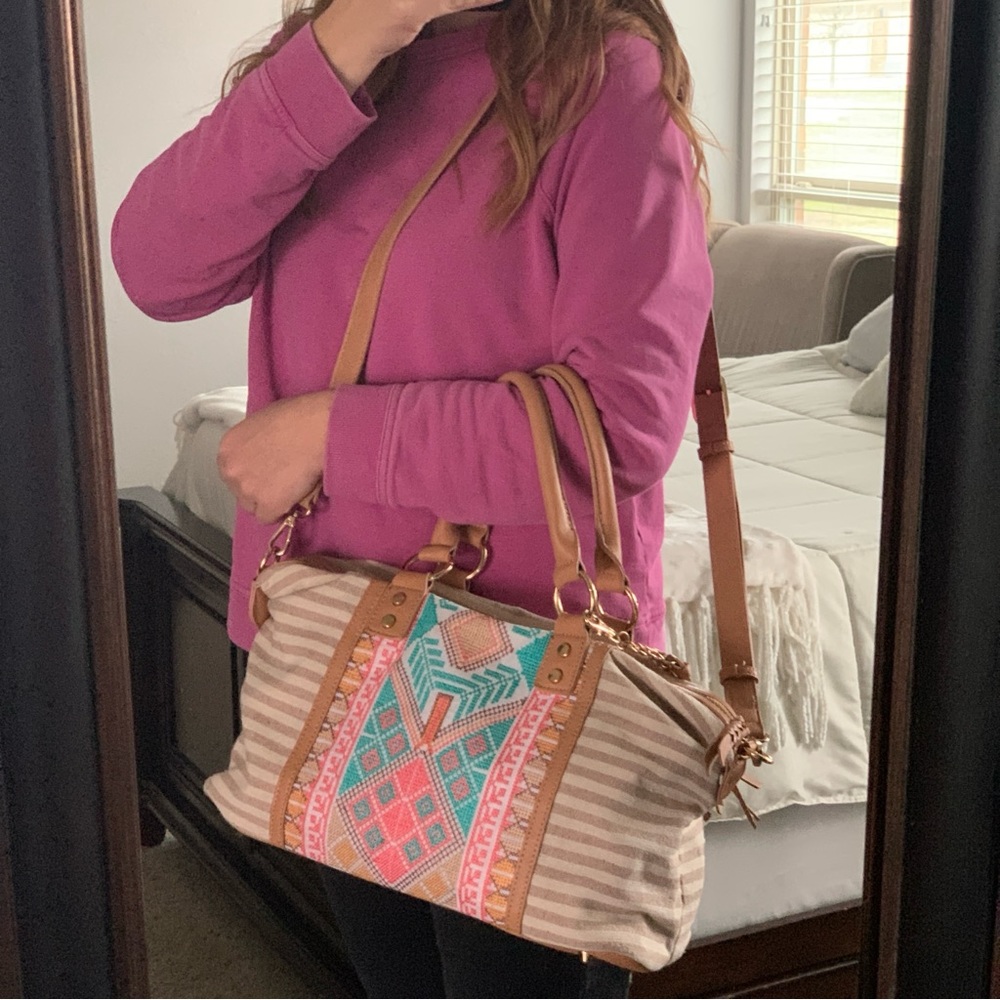 MMS Design Studio Aztec Stripe Bag